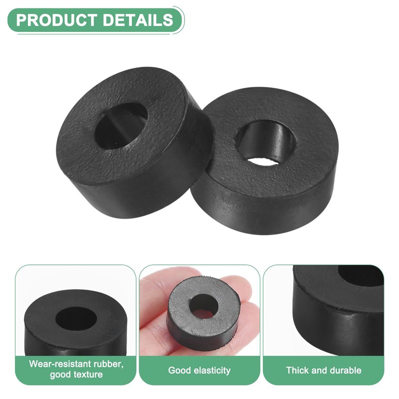 M METERXITY 8-Pack Rubber Isolation Washers, 1" OD 0.4" ID