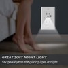 SOZULAMP Receptacle Outlet with Night Light,White Standard Decorator Electrical Wall