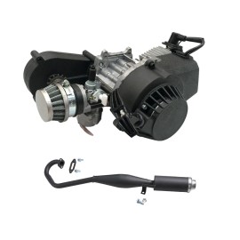 Unbranded 49cc 2 Stroke Engine Motor + Muffler Pipe for Mini Moto Pocket Chopper Dirt Bike