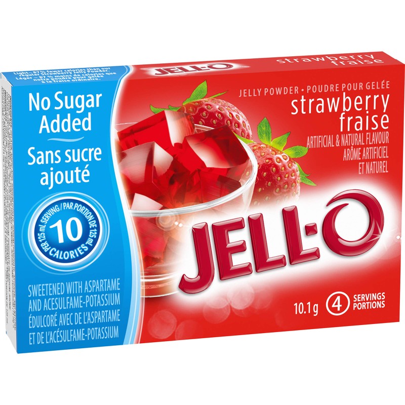 Jell-O Strawberry Jelly Powder, 10.1g (Pack of 18)