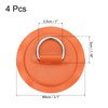 PATIKIL 3.1" Paddle Board D Rings, 4 Pcs Stainless Steel