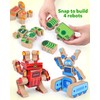 Coogam Fine Motor Building Robot Blocks for 3 4 5