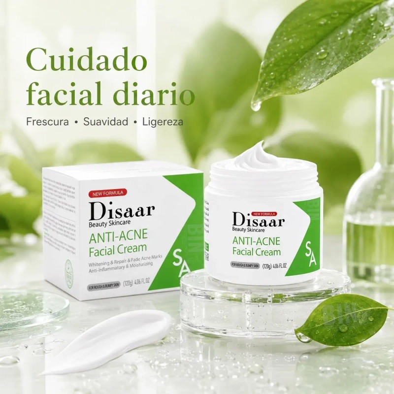 Crema Para Piel Grasa Y Imperfecciones, Antiacné Disaar, 2pz