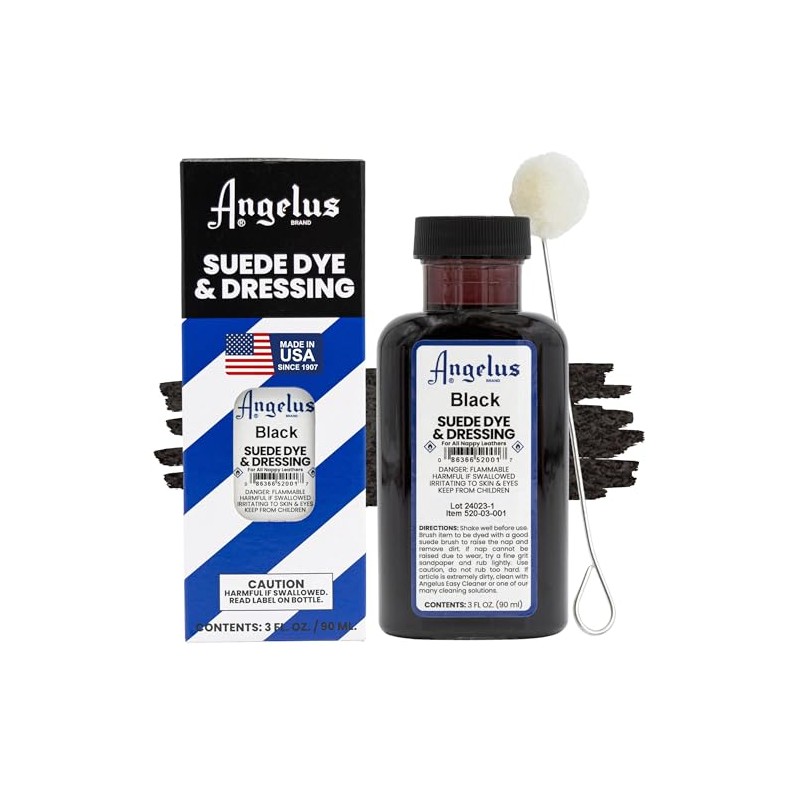 Angelus Tinte de piel de ante para zapatos, botas, bolsos,