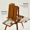 ATWORTH French Easel for Painting, Deluxe Beech Wooden Field &