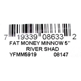 YUM FAT MONEY MINNOW SWIMBAIT RIVER SHAD YFMM5919 NIP