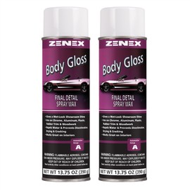 Zenex Body Gloss Final Detail Spray Wax - High Gloss Detail Car Cleaner & Wax | Wet-Look Showroom Shine | Safe For Interior & Exterior Surfaces | For Cars, Trucks, RVs, & More | 13.75 oz (2 Pack)