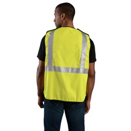 Occunomix LUX-SSCBRFR-Y5X Classic Flame Resistant 5 Point Break-Away Solid Vest, 5X-Large, Yellow