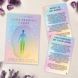 100 Aura Cards - Start Seeing & Reading Auras. Knowledge and Activities to teach you about auras.