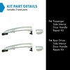 TRQ Left and Right Exterior Door Handle Set Drivers Side