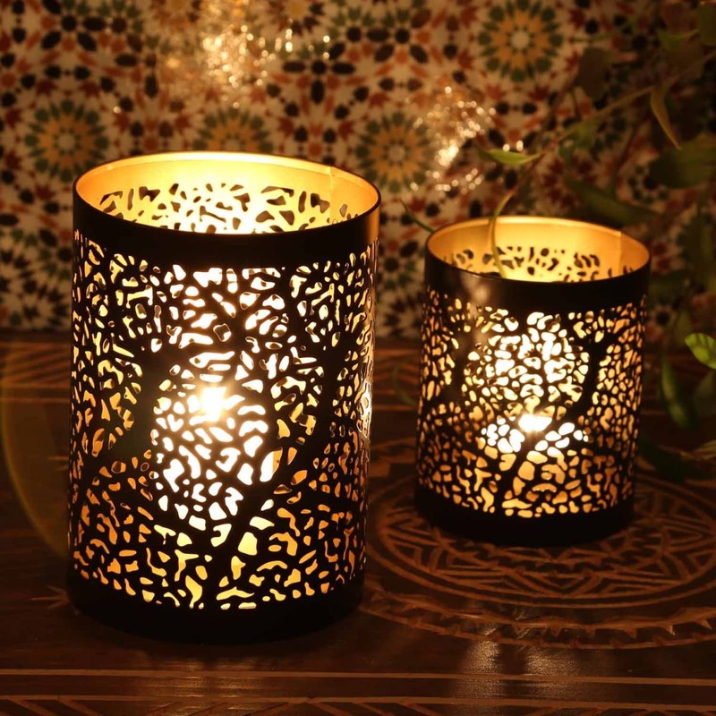 Casa Moro Oriental Ancona Tea Light Holder Set of 2