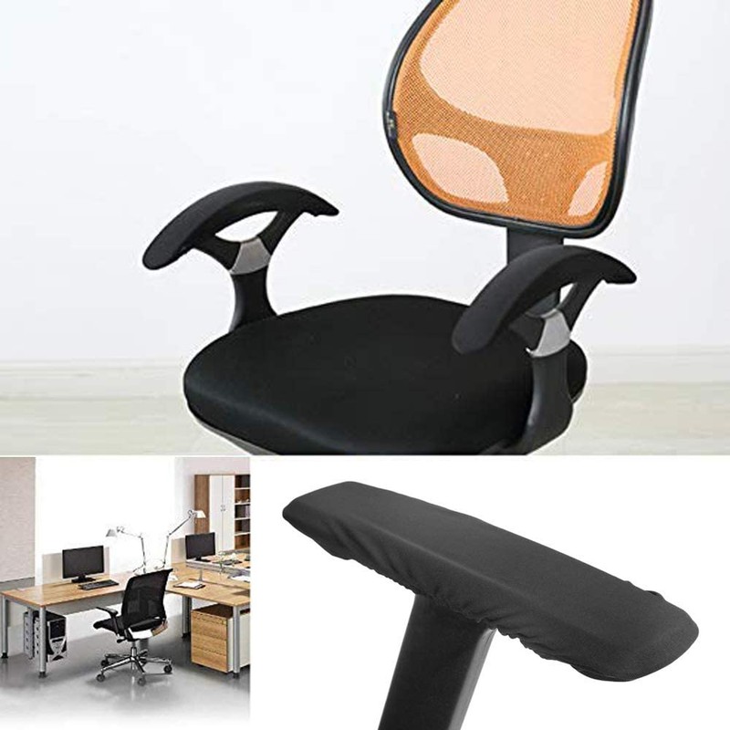 2Pcs Office Rotating Chair Armrest Covers Elastic Chair Armrests Cover