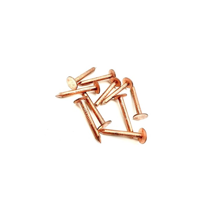 10 PCS Copper Clout Nails Roofing Slate Felt Nail, Tree