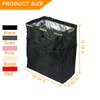 KHGUZ Hanging Car Trash Can with Storage Pockets, Waterproof Leakproof