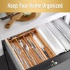 Conflech Silverware Organizer Acacia Kitchen Drawer Organizer Utensil Organizer Silverware