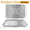 40 Packs Disposable Aluminum Foil Broiler Pan