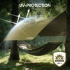 JAICOM Waterproof Hammock Rain Fly, Portable Camping Tarp - 12ft
