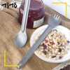 TITO Titanium Spork Longhandle Outdoor Travel Spoon Fork Portable Flatware