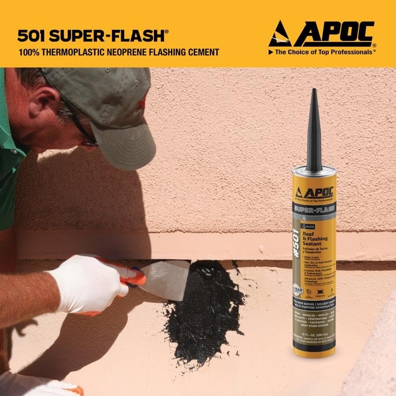 APOC 501 Caulk Super-Flash Thermoplastic Flashing Sealant (12, 10 oz