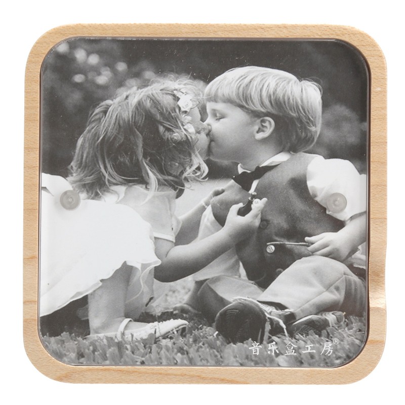 Music Box Gravity Sensor Wooden Photo Frame Musical Box for