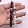 UEUC King&Queen Crown Distance Couple Bracelets His Hers Black Matte