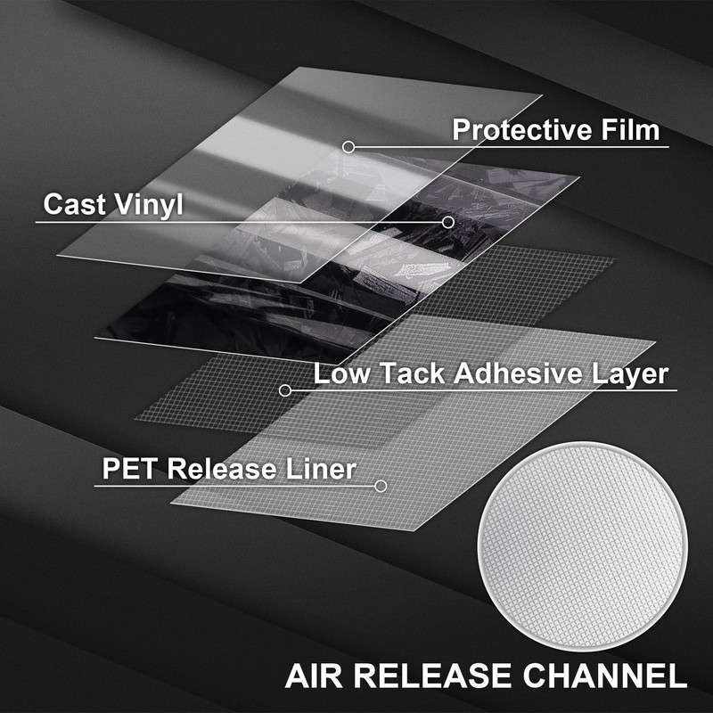 Lypumso Forged Carbon Fiber Vinyl Wraps, High Gloss Car Wrap