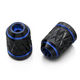 Daytona 99711 Premium Zone Motorcycle Bar End for Honda (M6) KIRIKO Blue