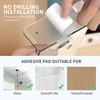 Liboer Small Wall Mount Floating Shelves 2 PCS Monitor Wall