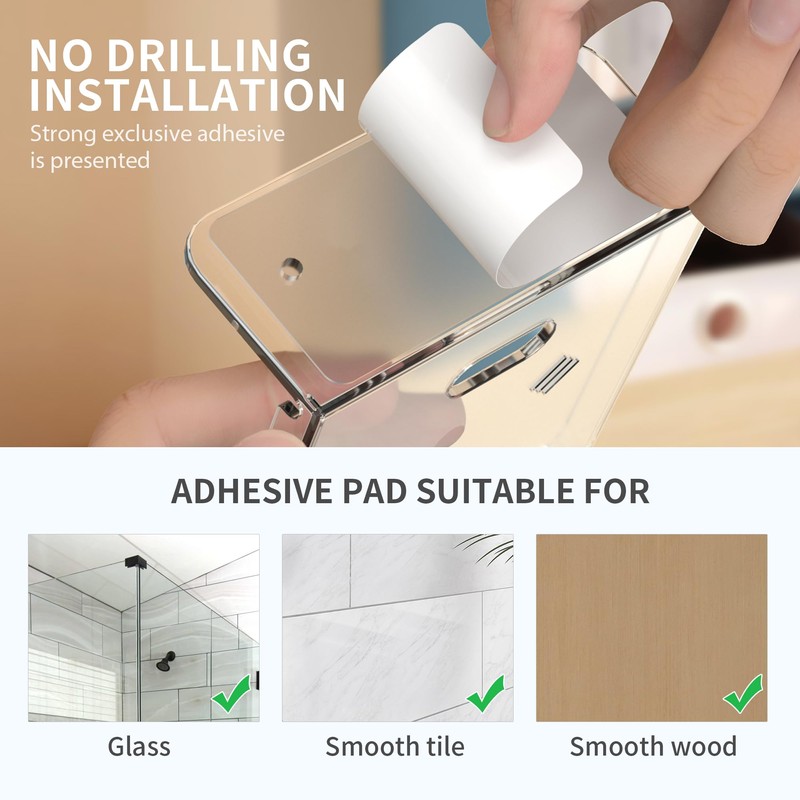 Liboer Small Wall Mount Floating Shelves 2 PCS Monitor Wall