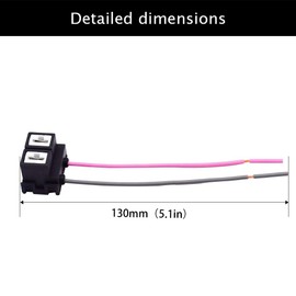 HUIQIAODS H7 Ceramic Socket Adapter Connector Lamp Holder For Car Led Headlight Fog Light