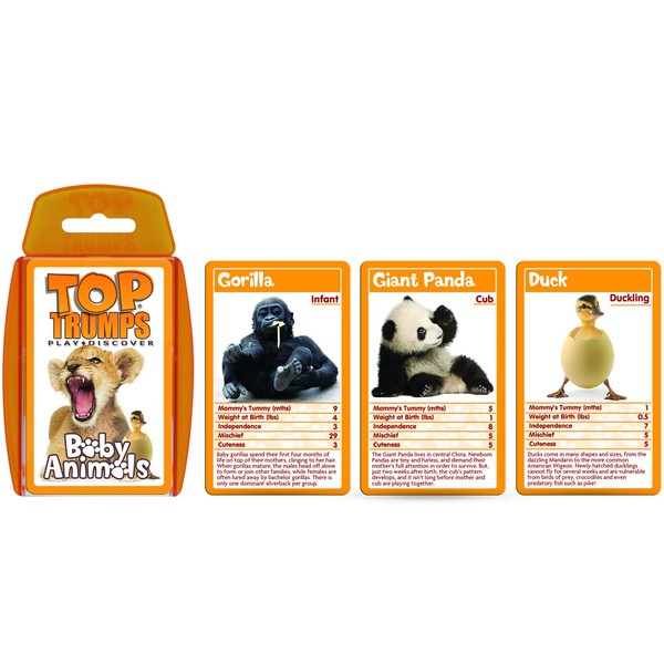 Baby Animals Top Trumps Card Game