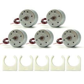 EUDAX 5 Pcs Mini Generator Motors 3V-12V DC Motor Electric Motor for DIY Toys Wind Turbine Hand Cranked Power Generator Model