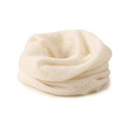 prettystern Loop Scarf 100% Cashmere Wool Plain Knitted Cashmere Scarf Women's Tube Scarf, crème-white