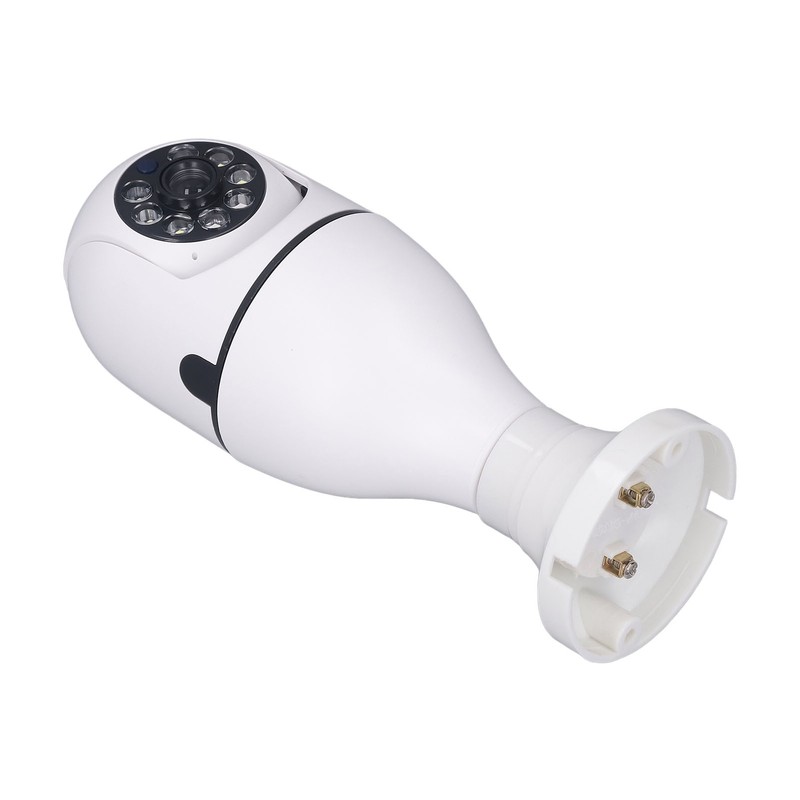 Wireless Light Bulb Camera 360 Degree Auto Tracking Recording 2