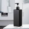 Segbeauty Soap Dispenser, Black, 500 ml, Set of 4 Plastic