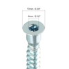 25Pcs Silver Confirmat Screws,M7 x 50mm, Hex Socket Drive Countersunk