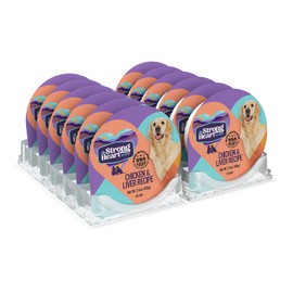 A Strong Heart Wet Dog Food Cups, Chicken & Liver Recipe - 3.5 oz Cups (Pack of 12), Made in The USA with Real Chicken & Liver