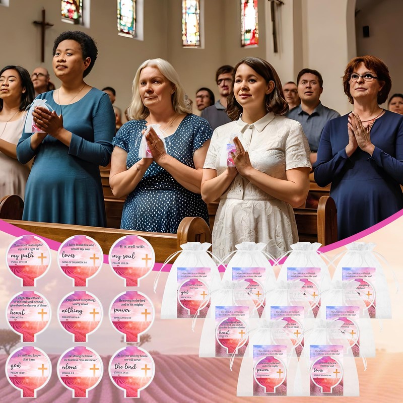 36 Sets Mini Christian Compact Mirrors for Women Inspirational Bible