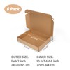 Serwrsw 11x8x2 Shipping Boxes Set of 6, Small Cardboard Boxes
