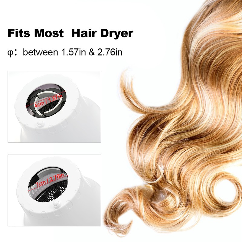 Anself Hair Dryer Diffuser Adjustable Blow Dryers Diffuser for Curly