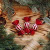 12Pcs Christmas Glitter Candy Ornaments,Plastic Xmas Candy Christmas Tree Pendant,Hanging