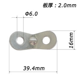 ELLISSE ALM-10 Aluminum Universal Metal Fittings, Silver, 10 Pieces, Rope Diameter Up to 0.12 - 0.2 inches (3.0 - 5.5 mm)