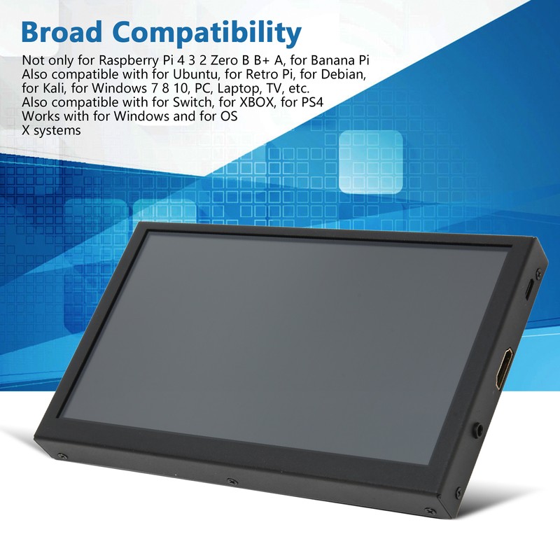 7 Inch Monitor IPS Touch Second Screen HD Multimedia Interface