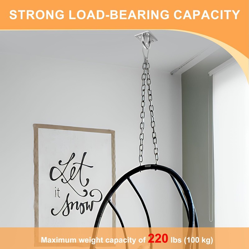 4PCS M6 Heavy Duty Pad Eye Plate 304 Stainless Steel