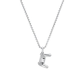 s.Oliver 2032559 Necklace with Pendant Stainless Steel Boys Children Necklace 40 + 3 cm Silver Controller Comes in Jewellery Gift Box, Stainless Steel, No Gemstone