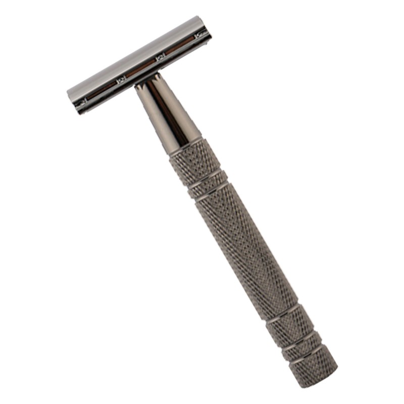 Manual Beard Trimmer 5 Blades Professional Metal Safe Portable Double