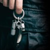 MecArmy CH10 Circle Keychain, Titanium Carabiner EDC Key Ring Clip,