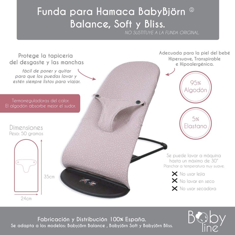 Hypoallergenic, Super Soft and Breathable Cover for BabyBjörn® Balance, Soft