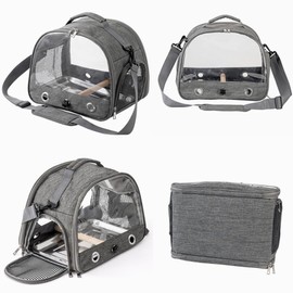 SYZHXHKL Bird Carry Bag, With Perch, Walk Cage, Handle/Shoulder Bag, For Pet Outings, With Handle, Breathable, Transparent, Wide Space, Parrot Carry Bag, Bird, Bird, Cage, Bird, Cage, Fashionable,