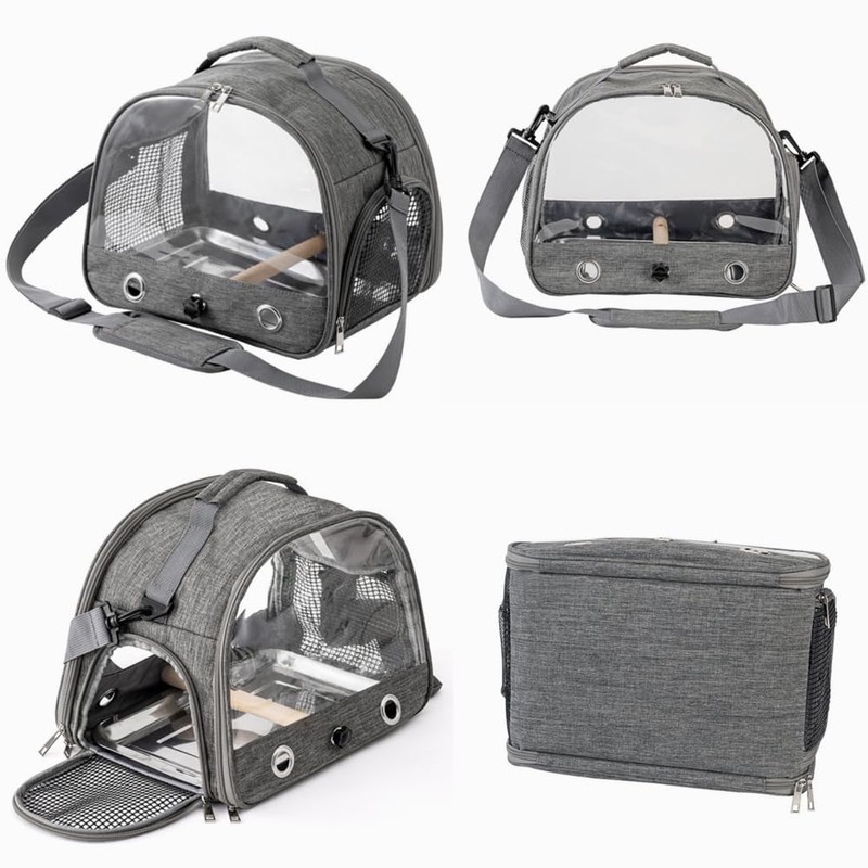 SYZHXHKL Bird Carry Bag, With Perch, Walk Cage, Handle/Shoulder Bag,
